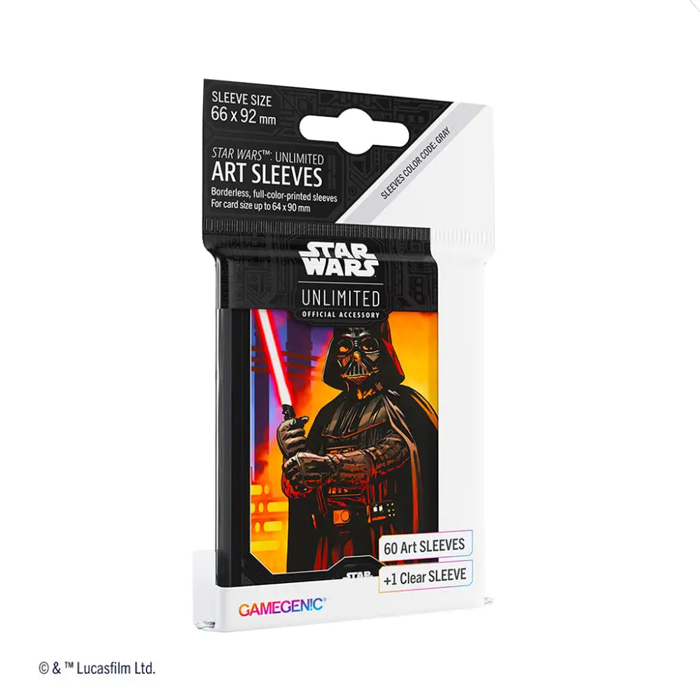 Gamegenic Star Wars Unlimited Art Card Sleeves - Darth Vader - Card Games