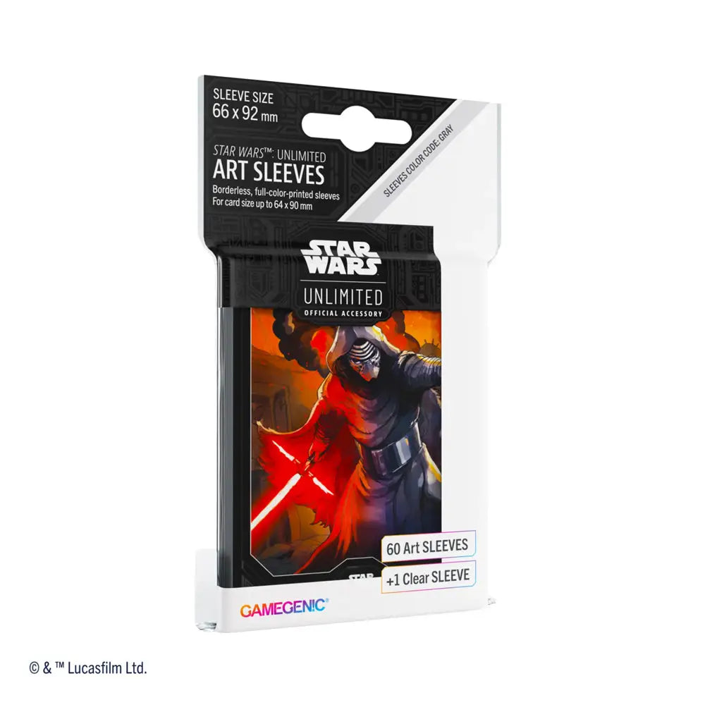 Gamegenic Star Wars Unlimited Art Card Sleeves - Kylo Ren - Card Games