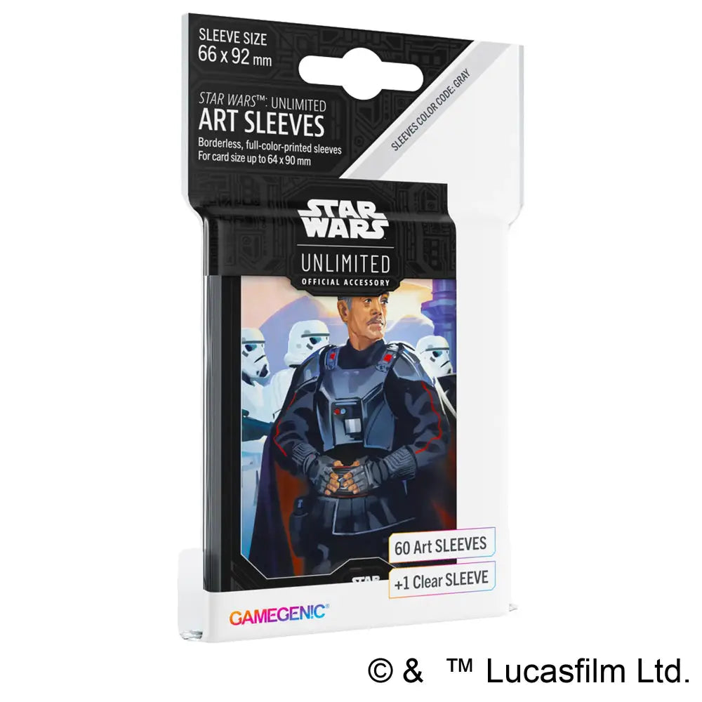 Gamegenic Star Wars Unlimited Art Card Sleeves - Moff Gideon - Card Games