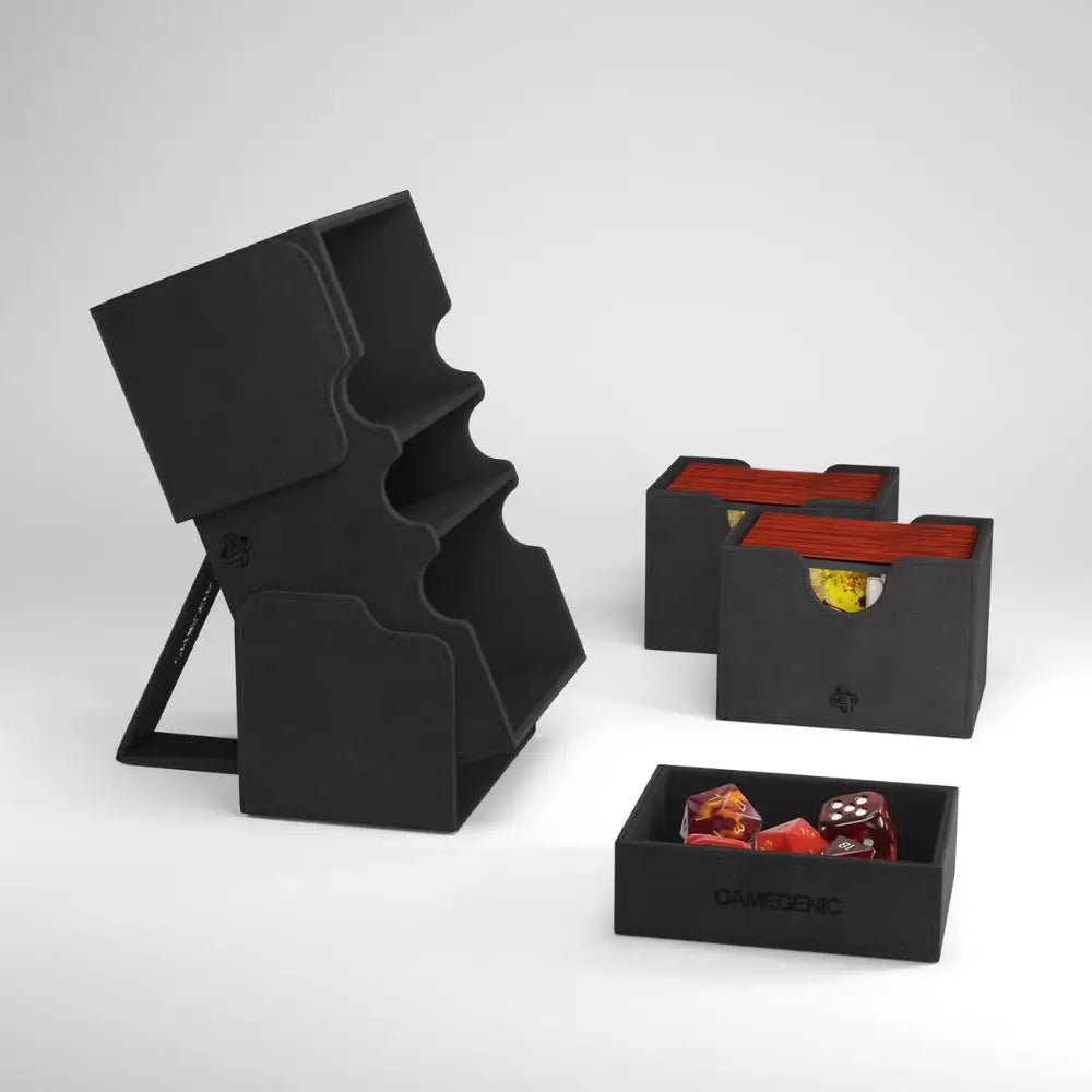 Gamegenic Stronghold 200+ XL Convertible Deckbox - Black - Card Games