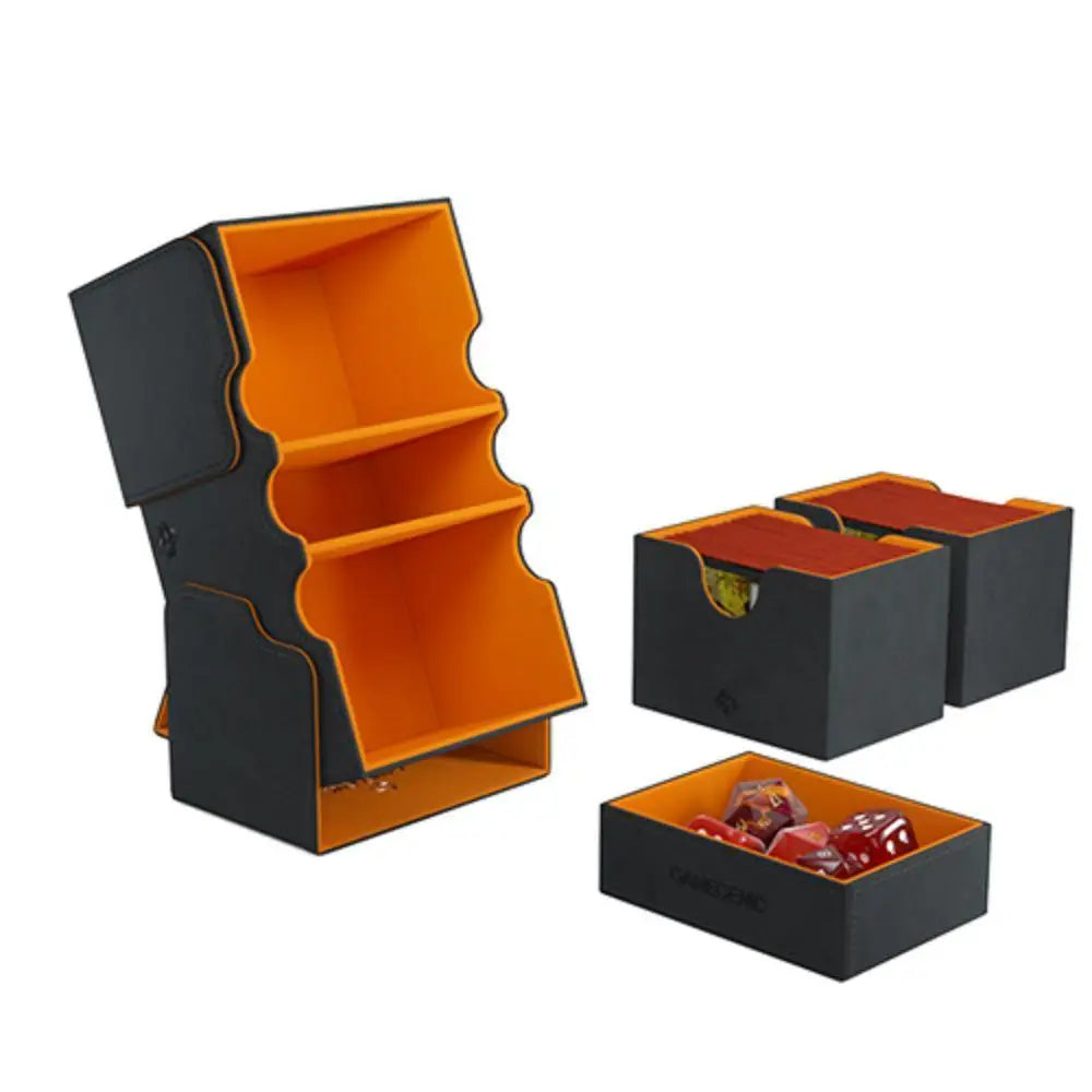Gamegenic Stronghold 200+ XL Convertible Deckbox Card Storage Gamegenic Black/Orange  