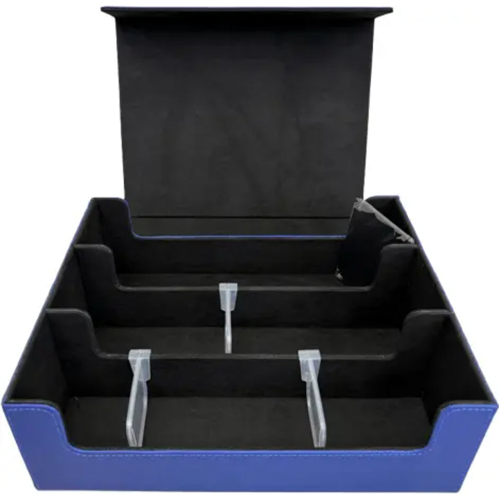 Gaming Card Box - 3 Row - 1800ct - Blue - Card Games