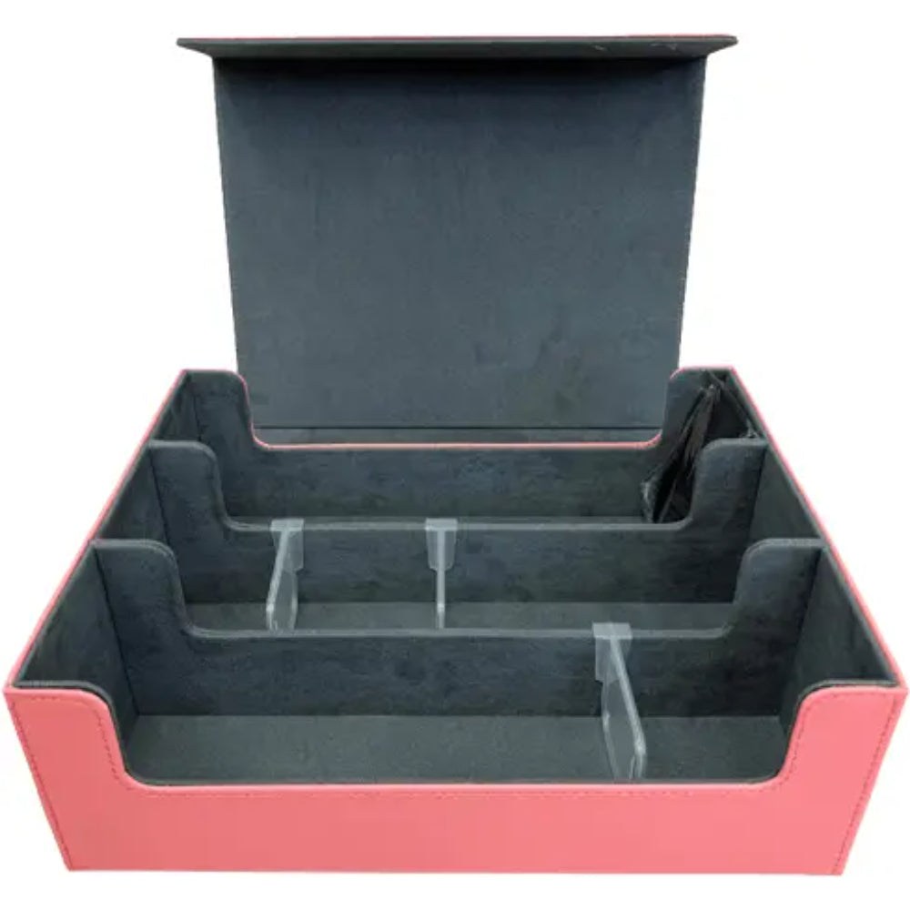 Gaming Card Box - 3 Row - 1800ct - Pink - Card Games
