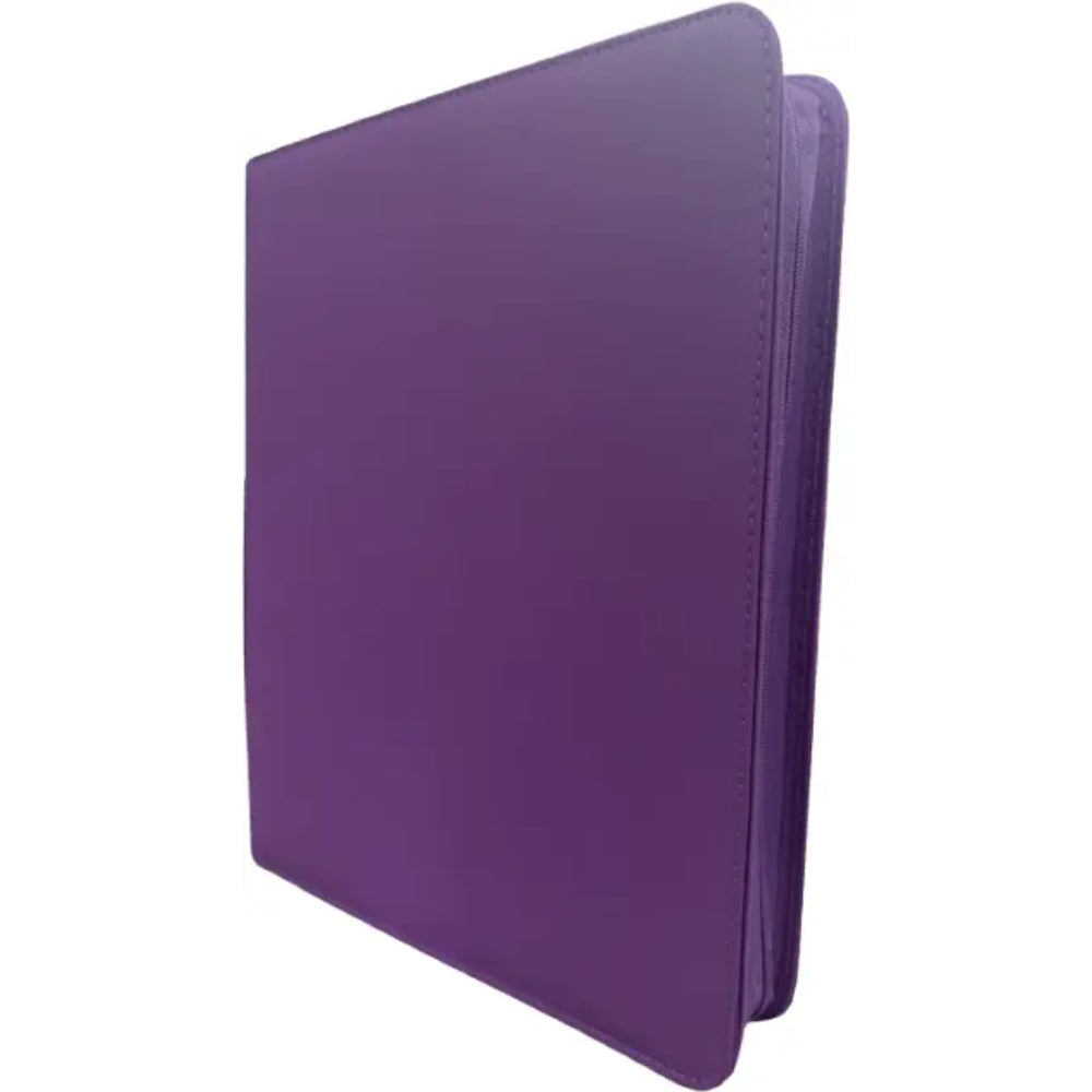 Gaming Card Zippered Toploader Binder 9-Pocket - Purple - Card Games