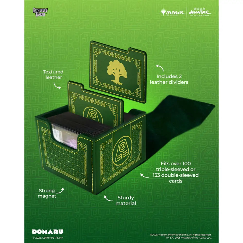 Gatherers’ Tavern MTG Avatar the Last Airbender DOMARU Deckbox - Earth - Card Storage