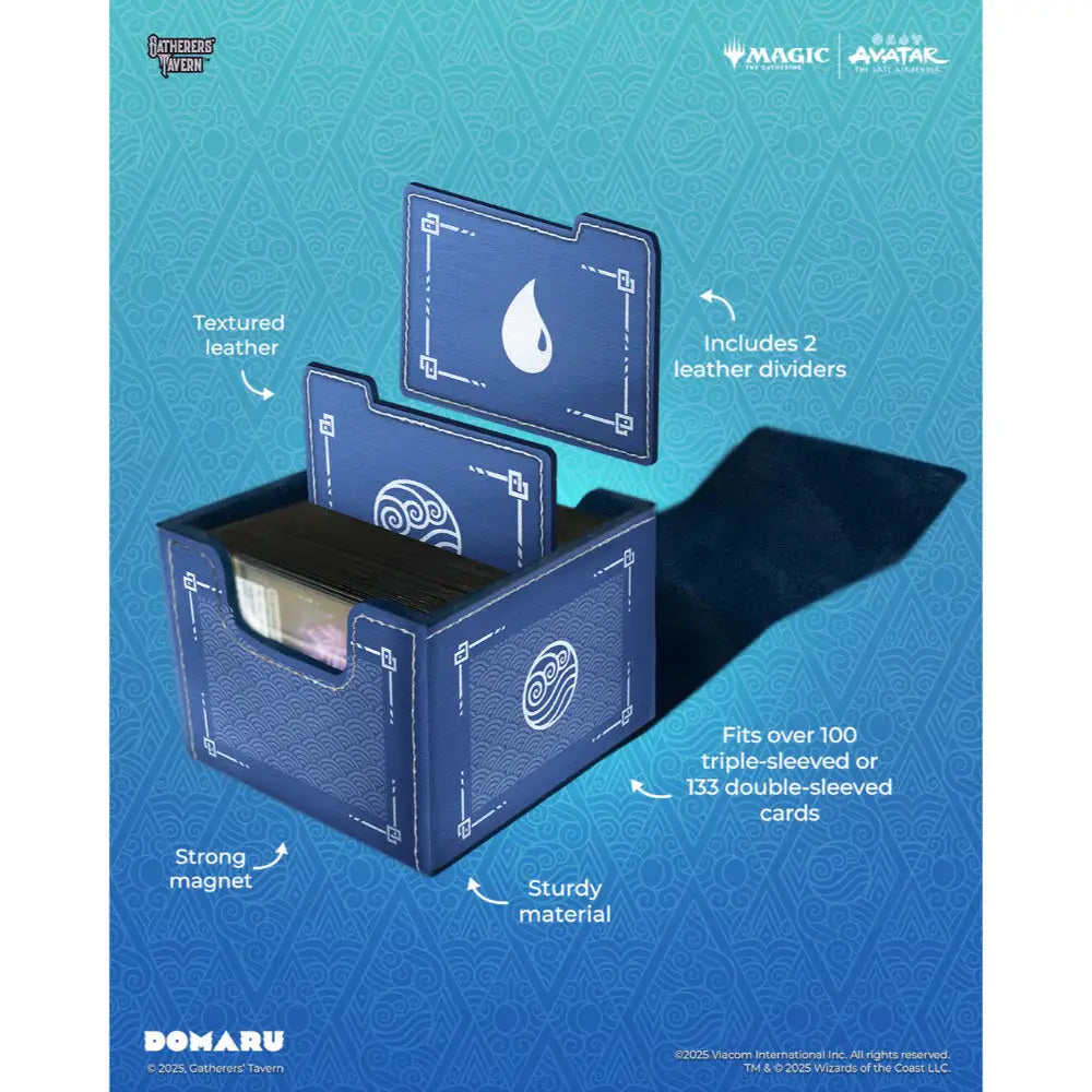 Gatherers’ Tavern MTG Avatar the Last Airbender DOMARU Deckbox - Water - Card Storage