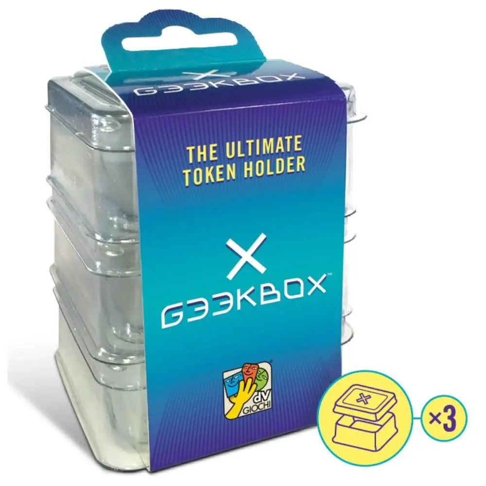 Geekbox Clear Plastic Token Storage Box/Lid (3 pk) Tokens & Counters DV Giochi   