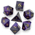 Gemstone Purple Agate Polyhedral (D&D) Dice Set (7) - Dice & Dice Supplies