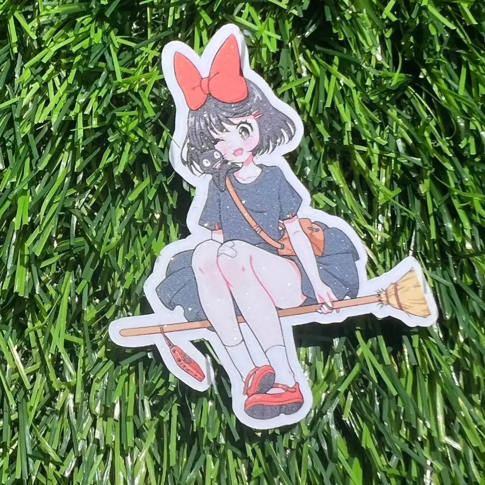 Ghibli Girls Kiki Holographic Sticker - Gifts