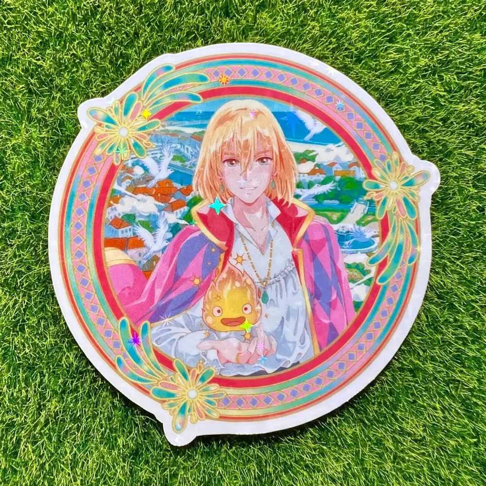 Ghibli Light Howl Holographic Sticker - Gifts