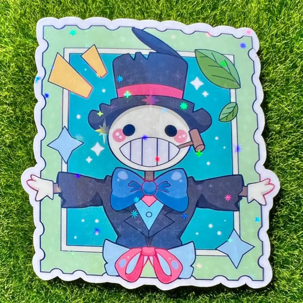 Ghibli Stamp Turnip Holographic Sticker - Gifts