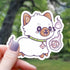 Ghost Dog Chasing D20 Sticker - Gifts