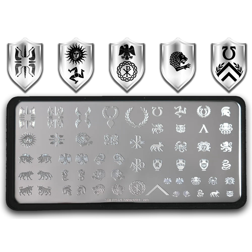 Goblin Hobbies Stampin' Plate Shields of Antiquity (001)