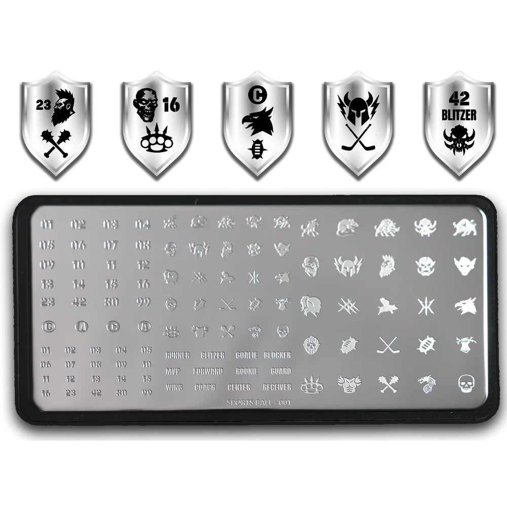 Goblin Hobbies Stampin' Plate Sportsball (001)