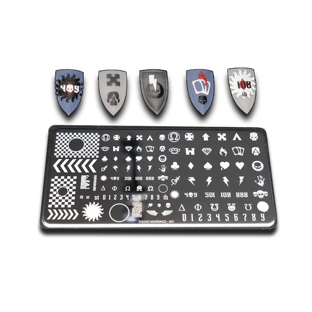 Goblin Hobbies Stampin' Plate Squad Markings (001)