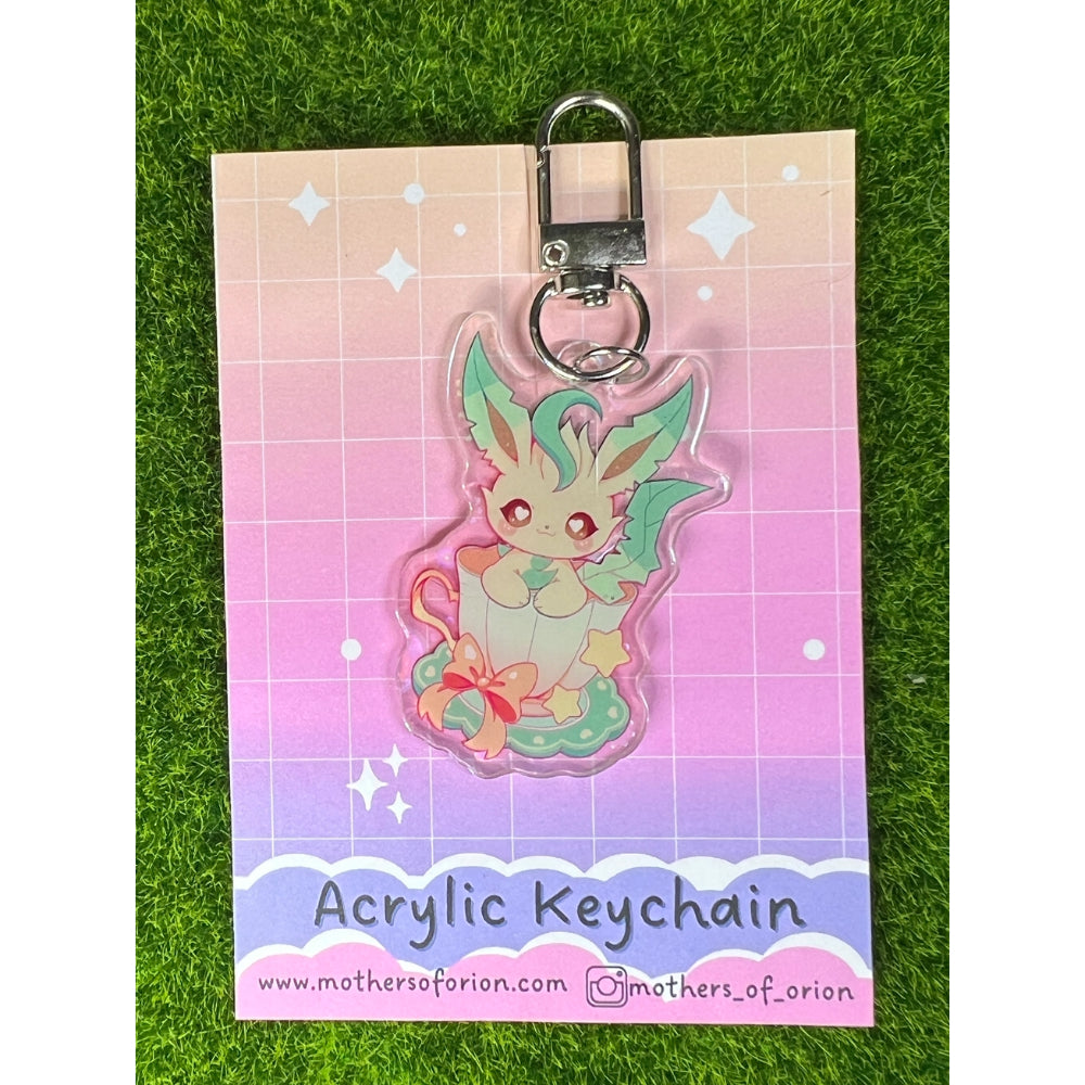 Grass Teacup Keychain - Gifts