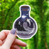 Grim Reaper in a Terrarium Jar Sticker - Gifts