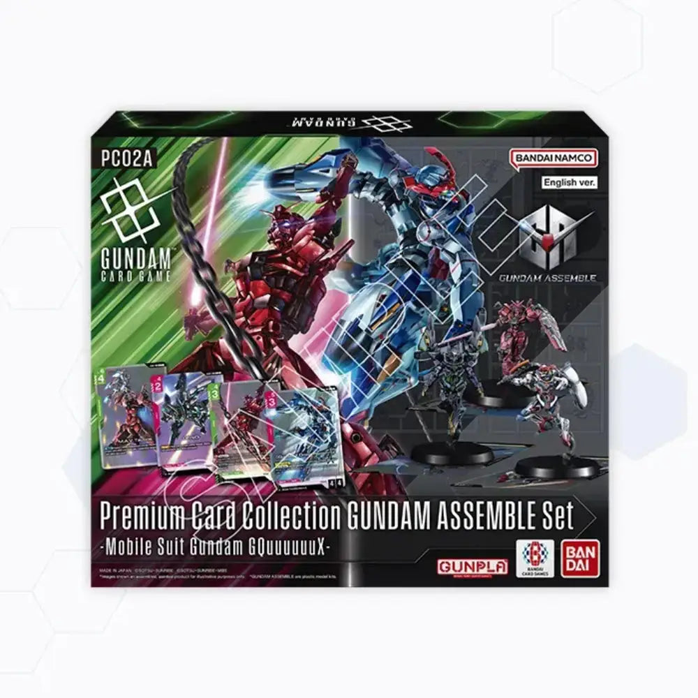 Gundam Assemble Miniatures Game + Gundam Card Game Premium Combo Set Mobile Suit Gundam GQuuuuuuX - Miniatures Games