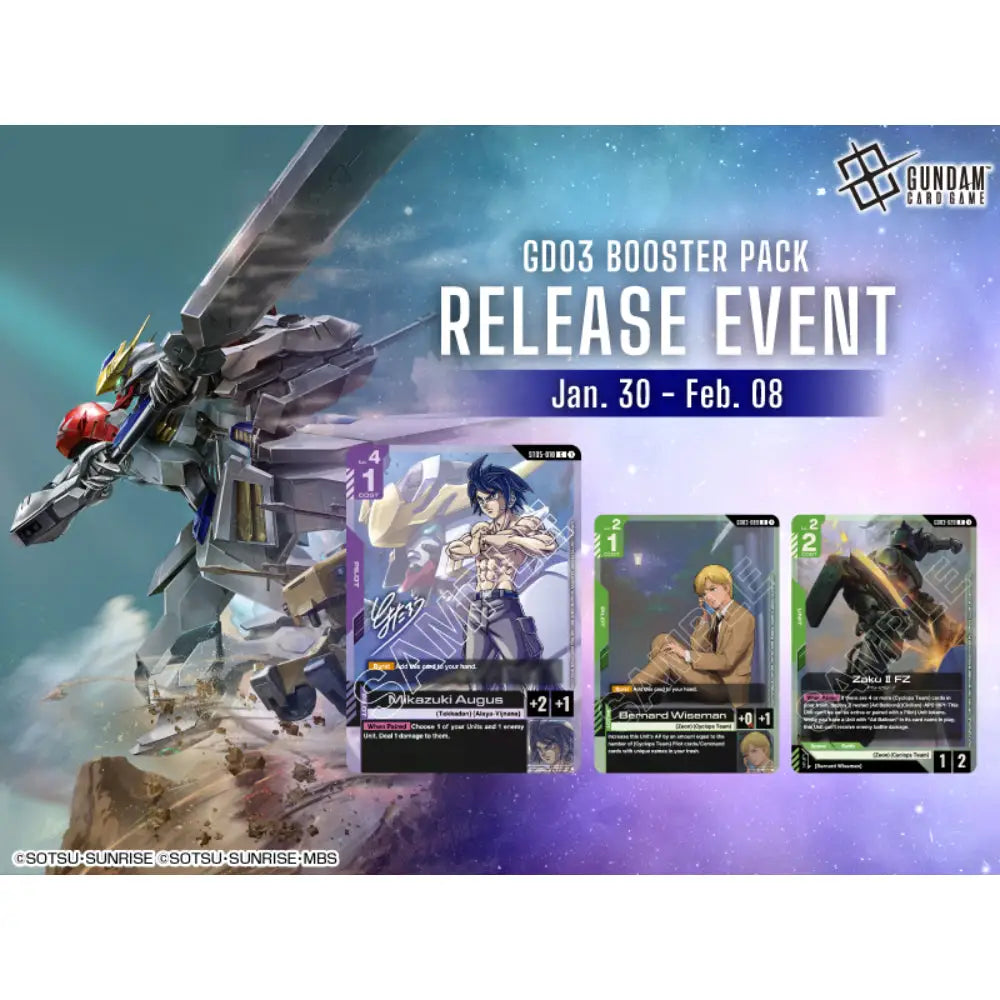 Gundam Card Game: Steel Requiem (GD03) Release Event - Saturday, January 31st @ 6pm - Events