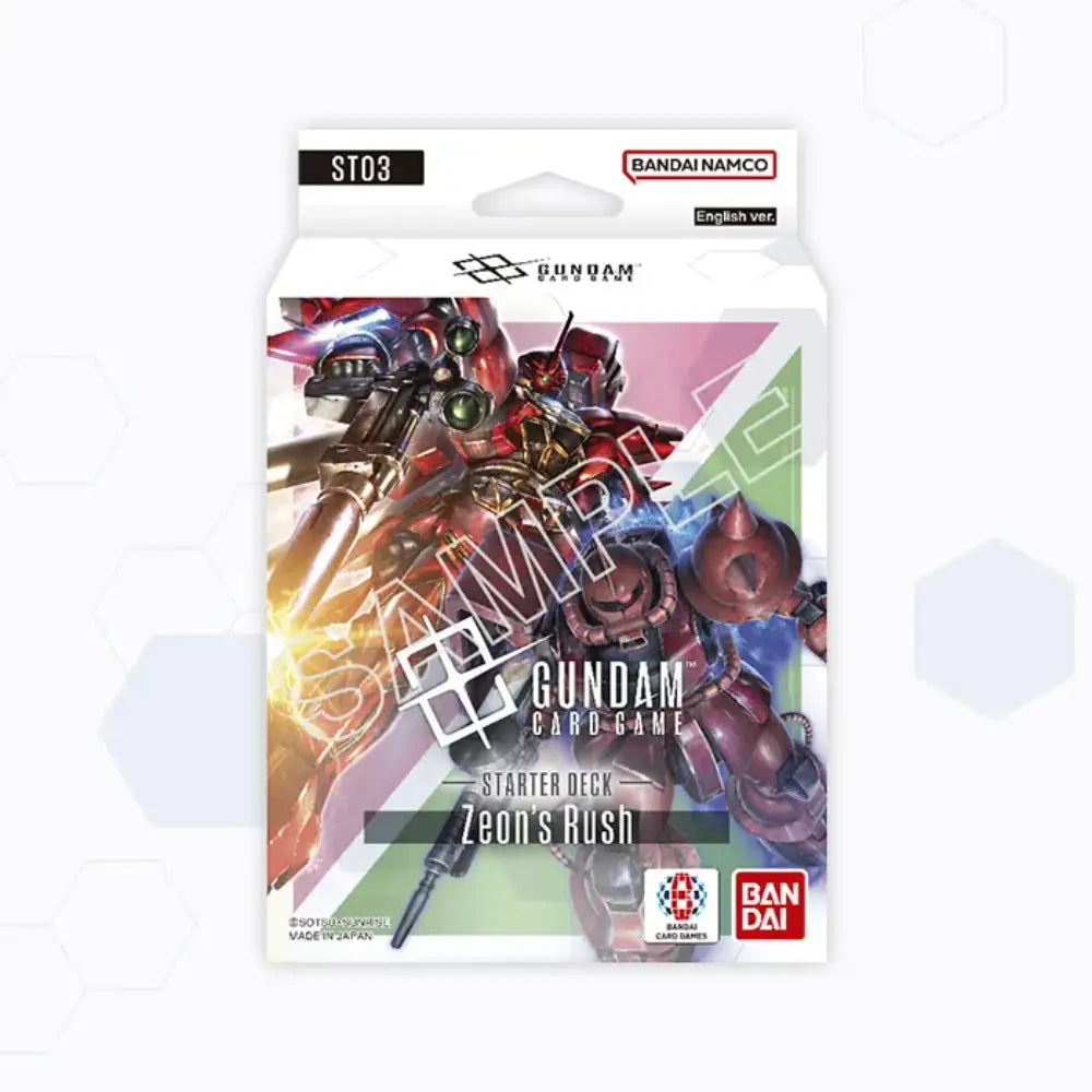 Gundam Card Game: Zeon’s Rush Starter Deck (ST03) - Card Games
