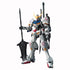 White and blue gundam model with red and gold accents holding a spear detailed mechanical design gunpla master grade 1/100 ibo barbatos