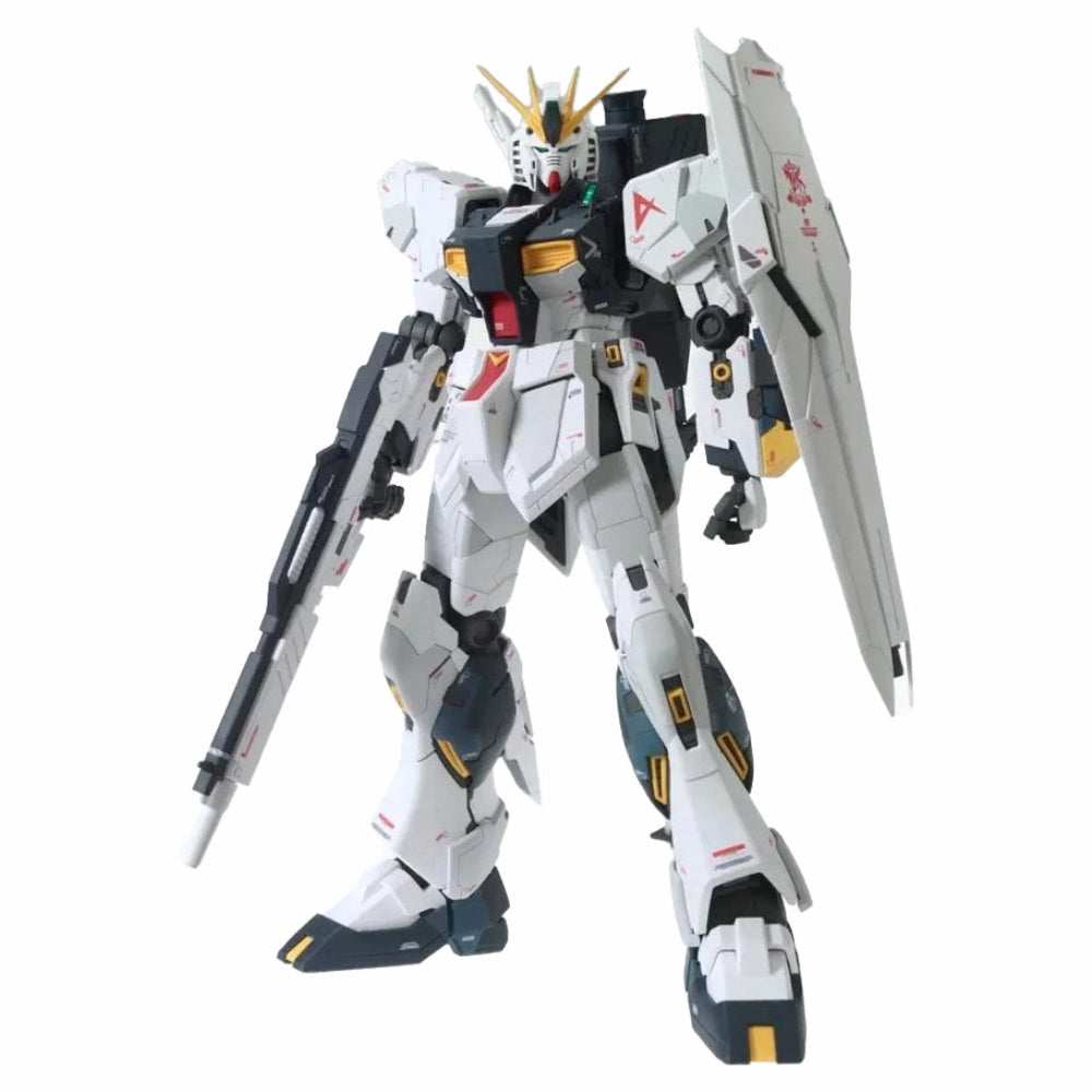 Master grade 1/100 vgundam ver ka model featuring detailed plastic construction with white black and gold accents and iconic head crest