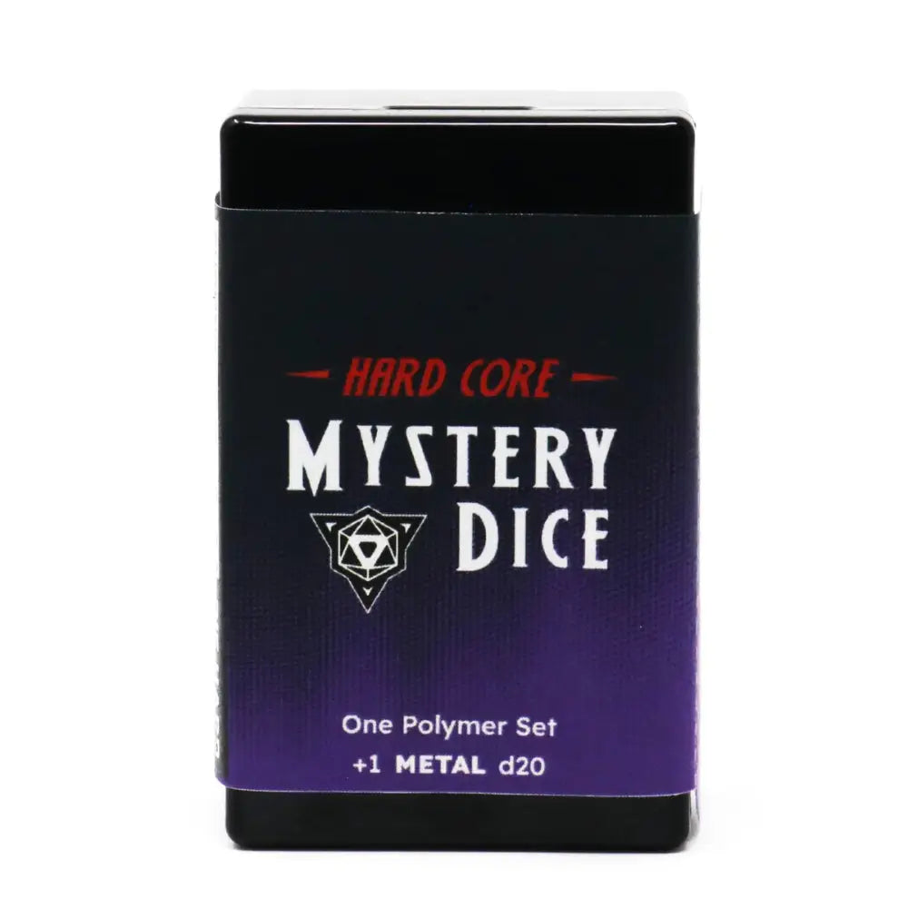 Hard Core Mystery Die Hard Dice Polyhedral (D&D) Dice Set (7) + Metal D20 - Dice & Dice Supplies