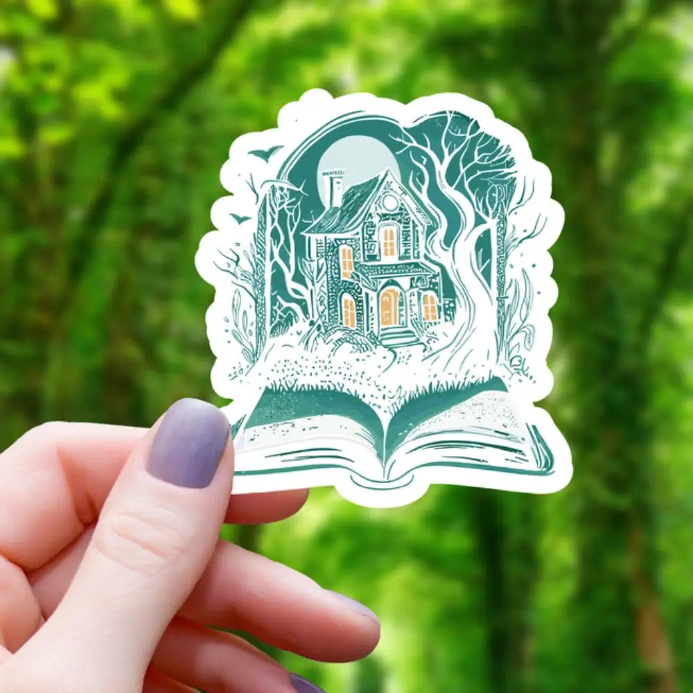 Haunted House Book Sticker - Gifts