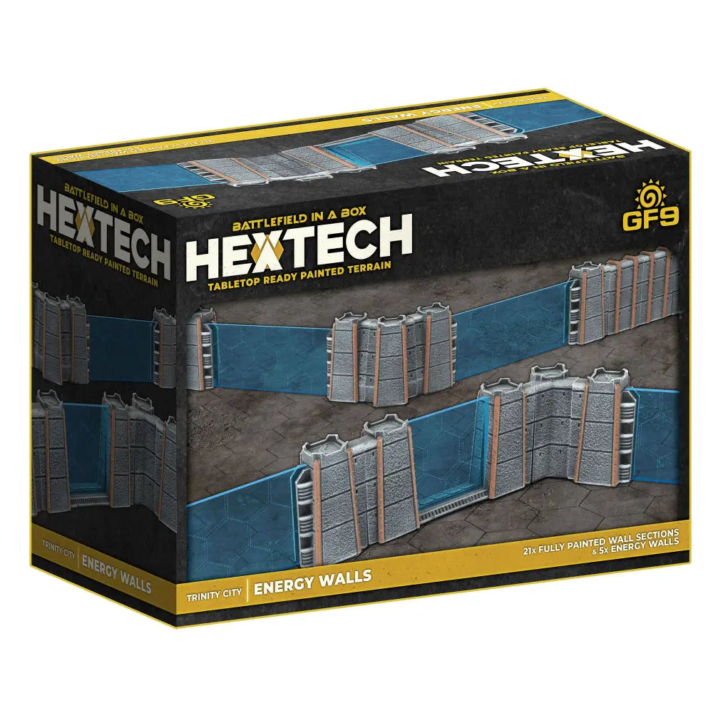 Hextech: Battlefield in a Box Trinity City Energy Walls - Miniatures Games