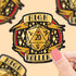 High Roller Dice D20 Polyhedron Sticker - Gifts