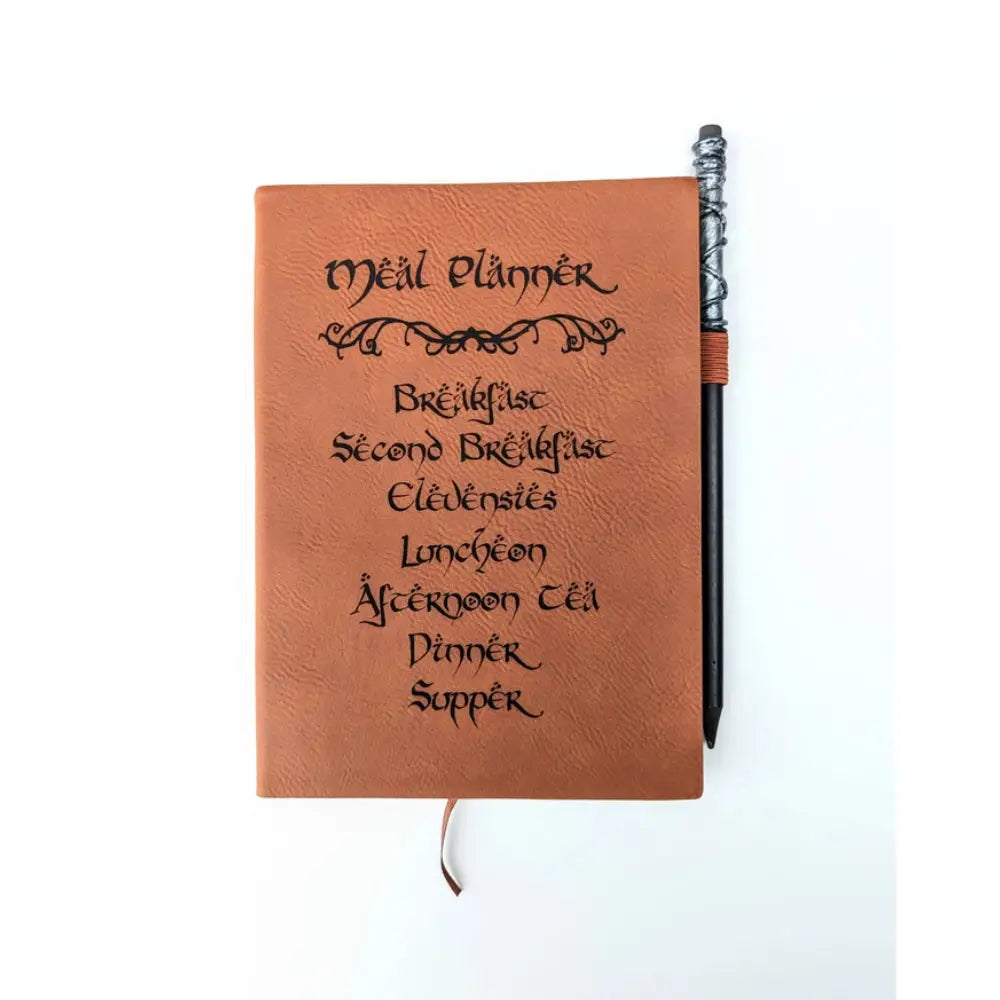 Hobbit's Meal Planner Mini Dot Leather Journal Toys & Gifts North To South Designs   