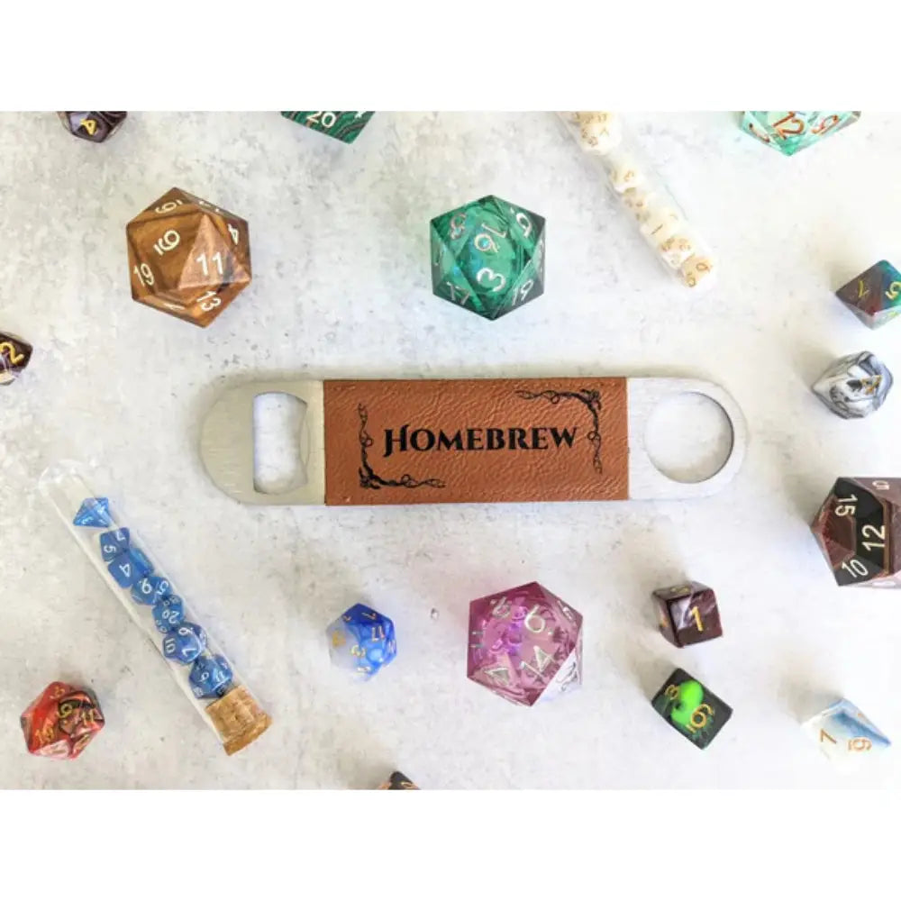 Homebrew - D&D Inspired Vegan Leather Bottle Opener - Gifts