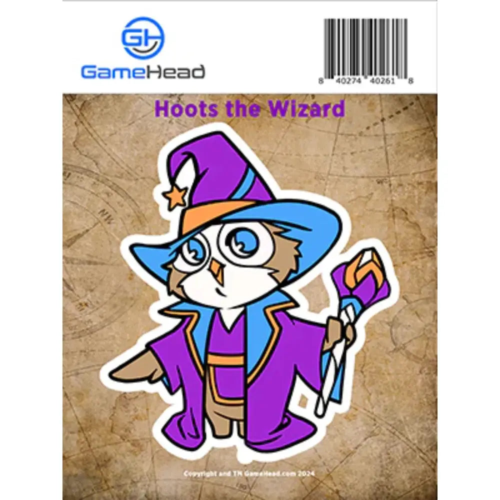 Hoots the Wizard Sticker - Gifts