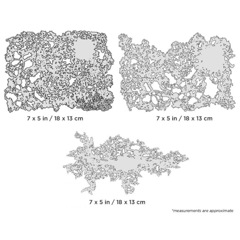Iwata Artool Texture FX Mini Series Set Freehand Airbrush Template by Gerald Mendez