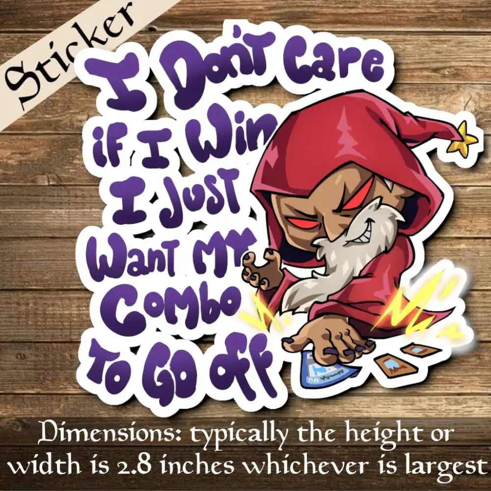 Just Want My Combo Sticker - Toys & Gifts