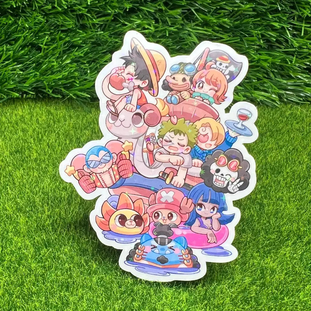 King of Pirates Crew Holographic Sticker - Gifts