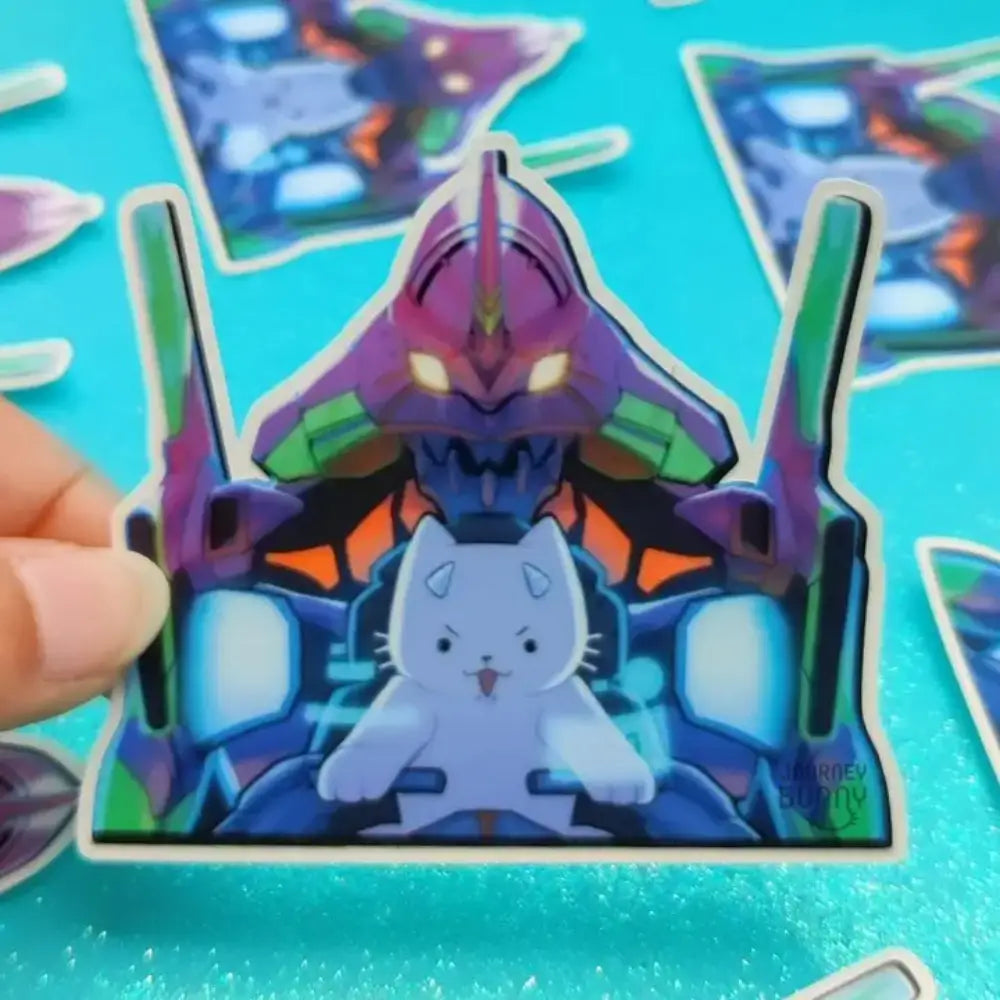 Kitty Eva Pilot Sticker - Gifts