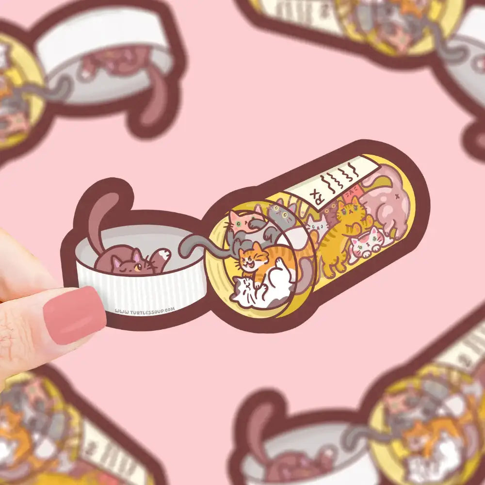 Kitty RX Purrscription Sticker - Gifts
