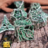 Leaves Metal Polyhedral (D&D) Dice Set (7) - Dice & Dice Supplies