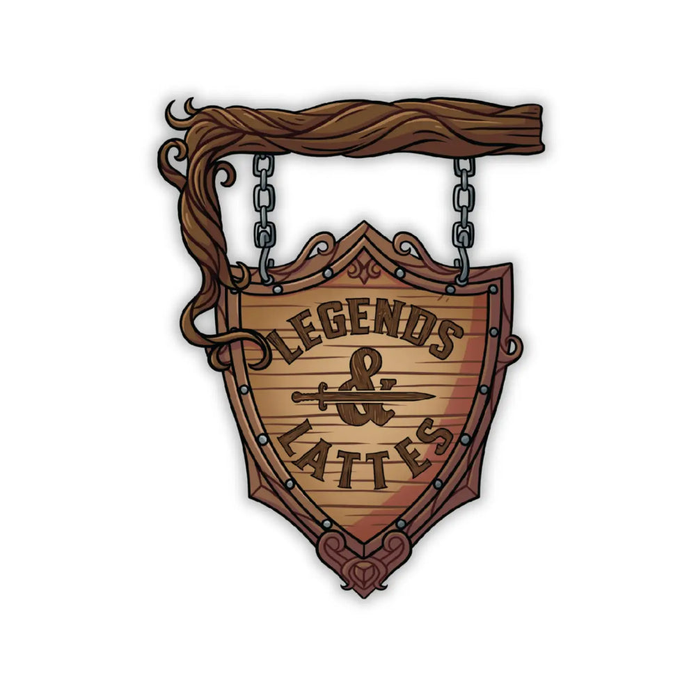 Legends & Lattes Sign (Legends & Lattes) Sticker - Gifts