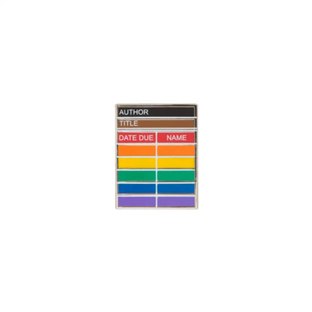 Library Card Pride Enamel Pin - Toys & Gifts