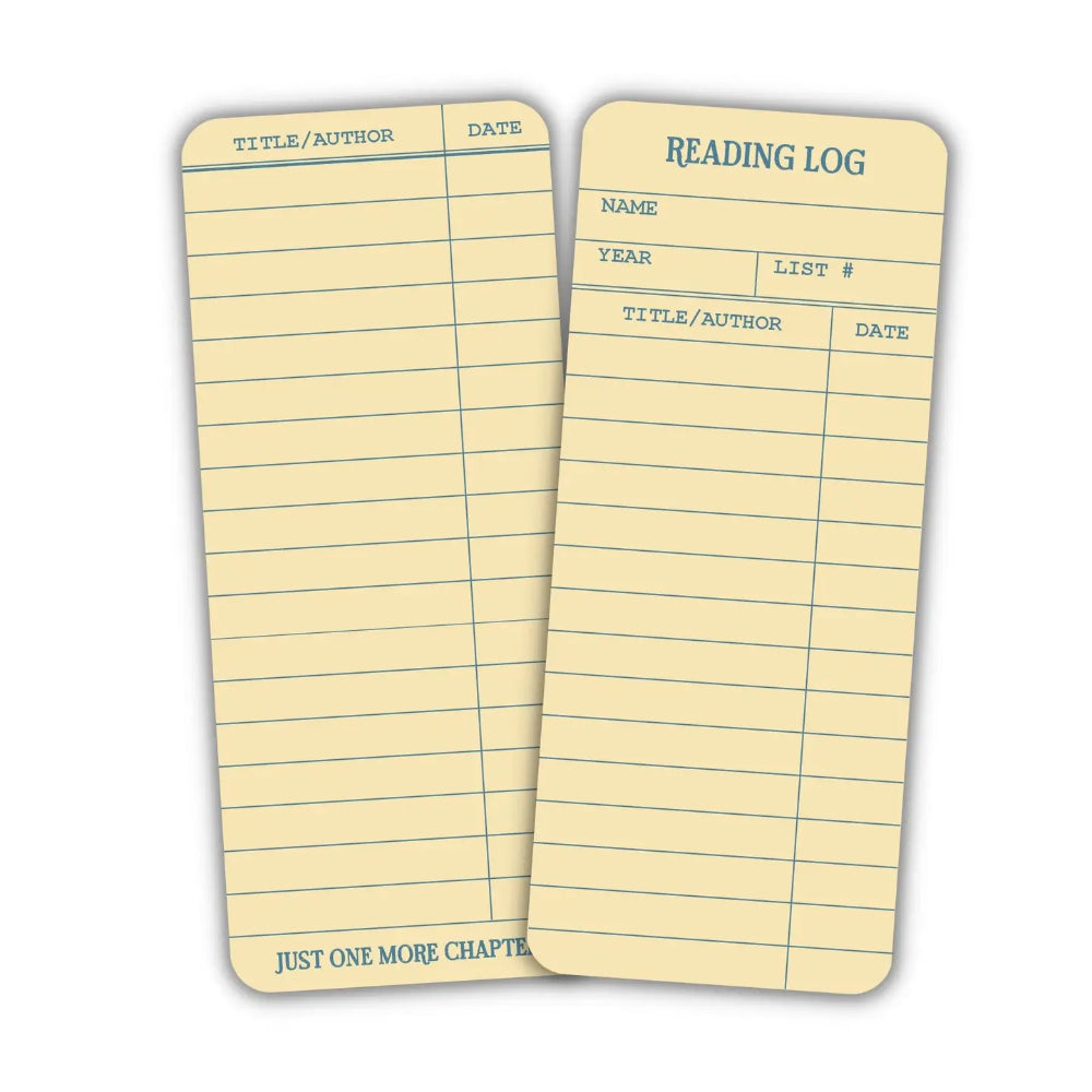 Library Card Reading Log Bookmark - Gifts