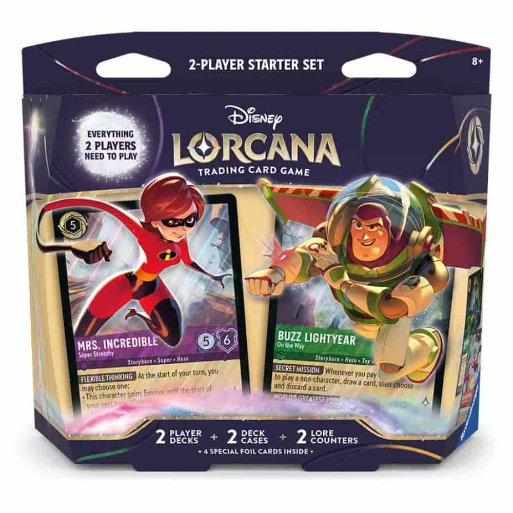 Lorcana TCG: Elastigirl and Buzz Lightyear Two-Player Deck - Card Games