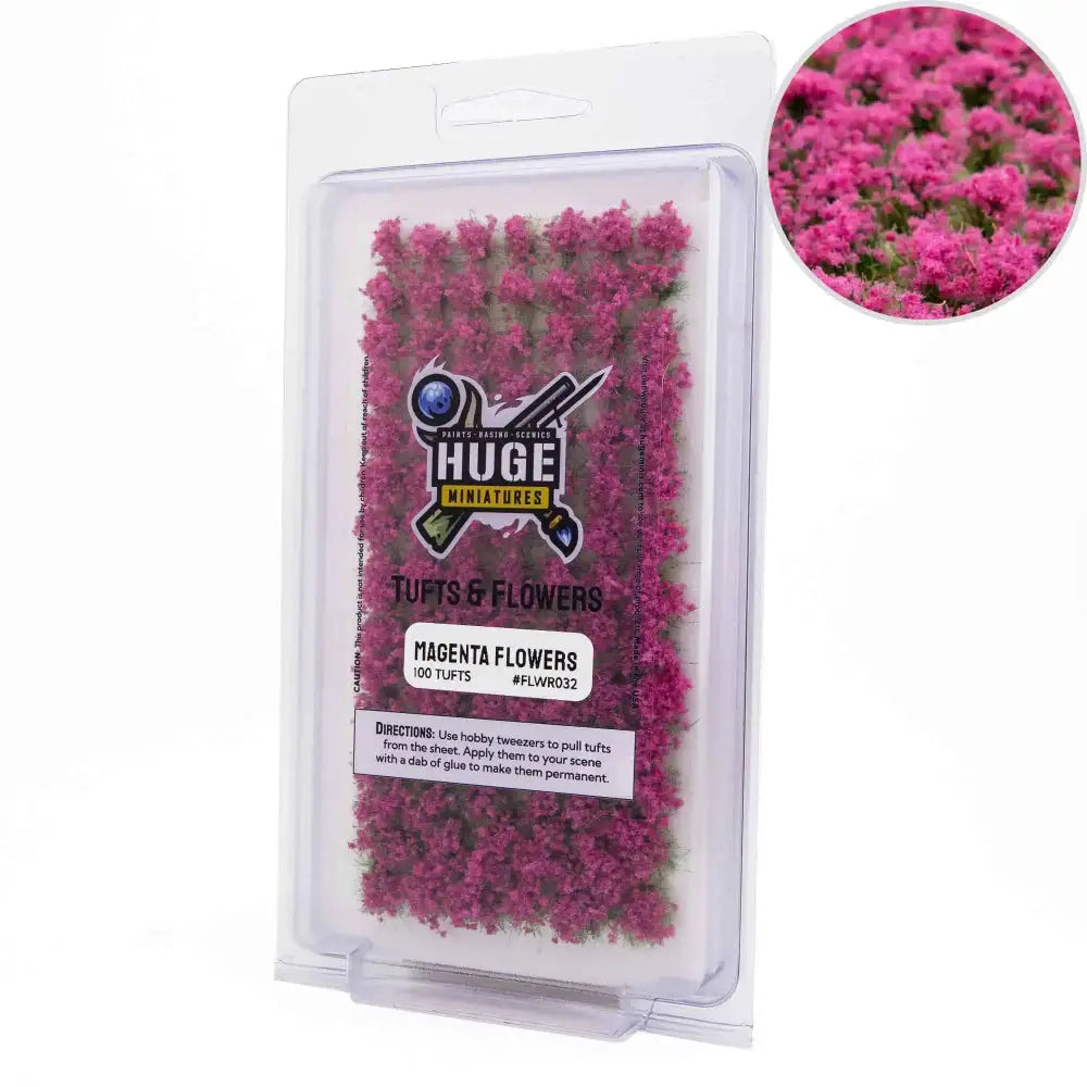 Magenta Flowers - Paint & Tools