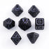 Mages Guild Necromancy Metal Polyhedral (D&D) Dice Set (7) - Dice & Dice Supplies