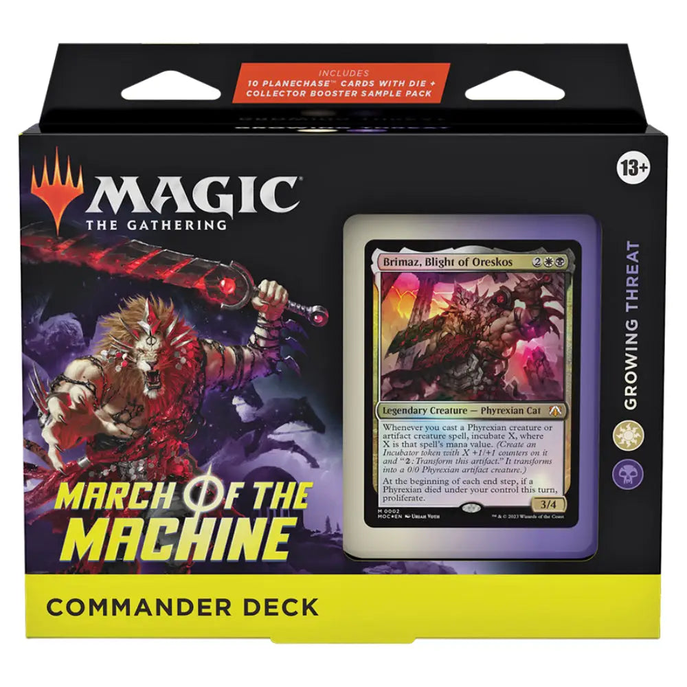 Magic the Gathering: March of the Machine Commander Deck Magic the Gathering Sealed Wizards of the Coast Growing Threat  