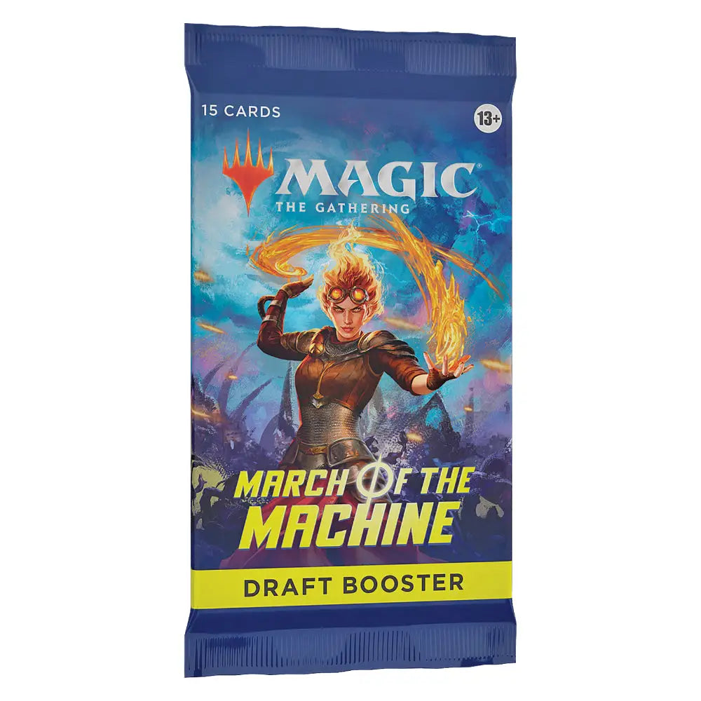 Magic the Gathering: March of the Machine DRAFT Booster Pack Magic the Gathering Sealed Wizards of the Coast   