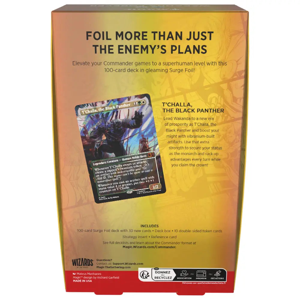 Magic the Gathering: Marvel Super Heroes Commander Deck COLLECTOR Edition - Card Games