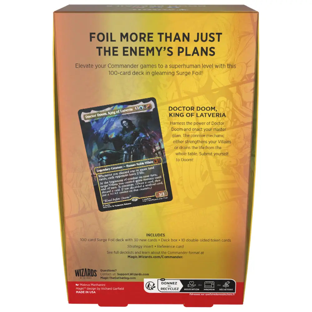 Magic the Gathering: Marvel Super Heroes Commander Deck COLLECTOR Edition - Card Games