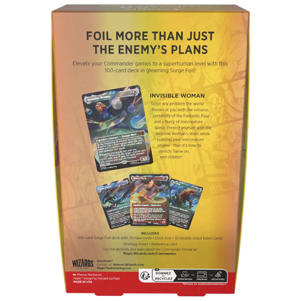 Magic the Gathering: Marvel Super Heroes Commander Deck COLLECTOR Edition - Card Games